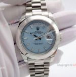 Replica Rolex Day Date II Ice Blue Dial Watch 40mm Presidential Band